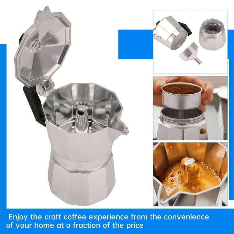 A92P Moka Pot Italian Coffee M - đánh giá và giá Moka Pot Stove