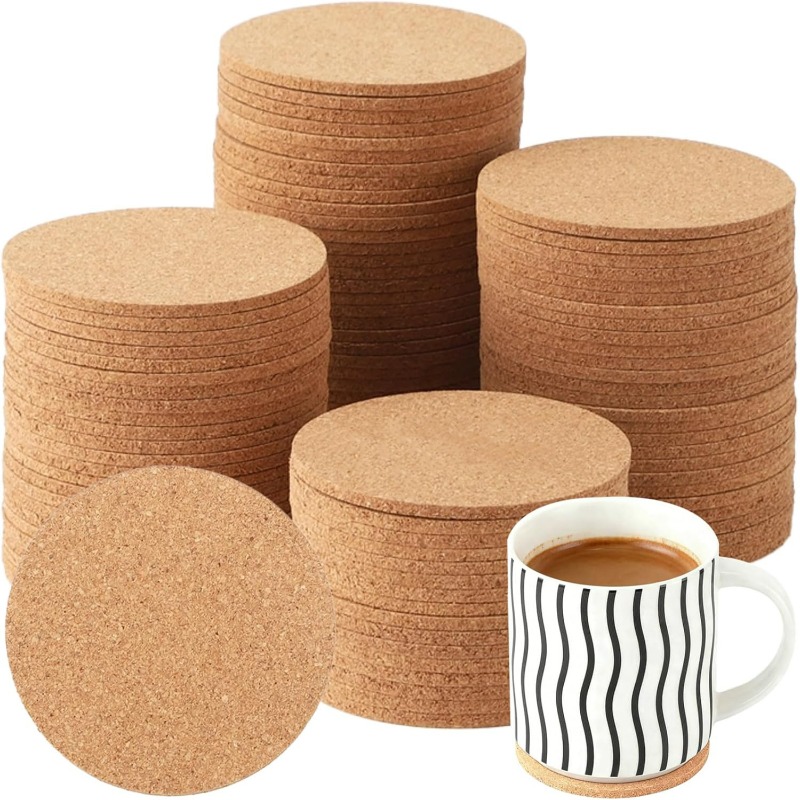 Natural Wooden Round Cork Coas - đánh giá và giá Xbloom Coffee Tea