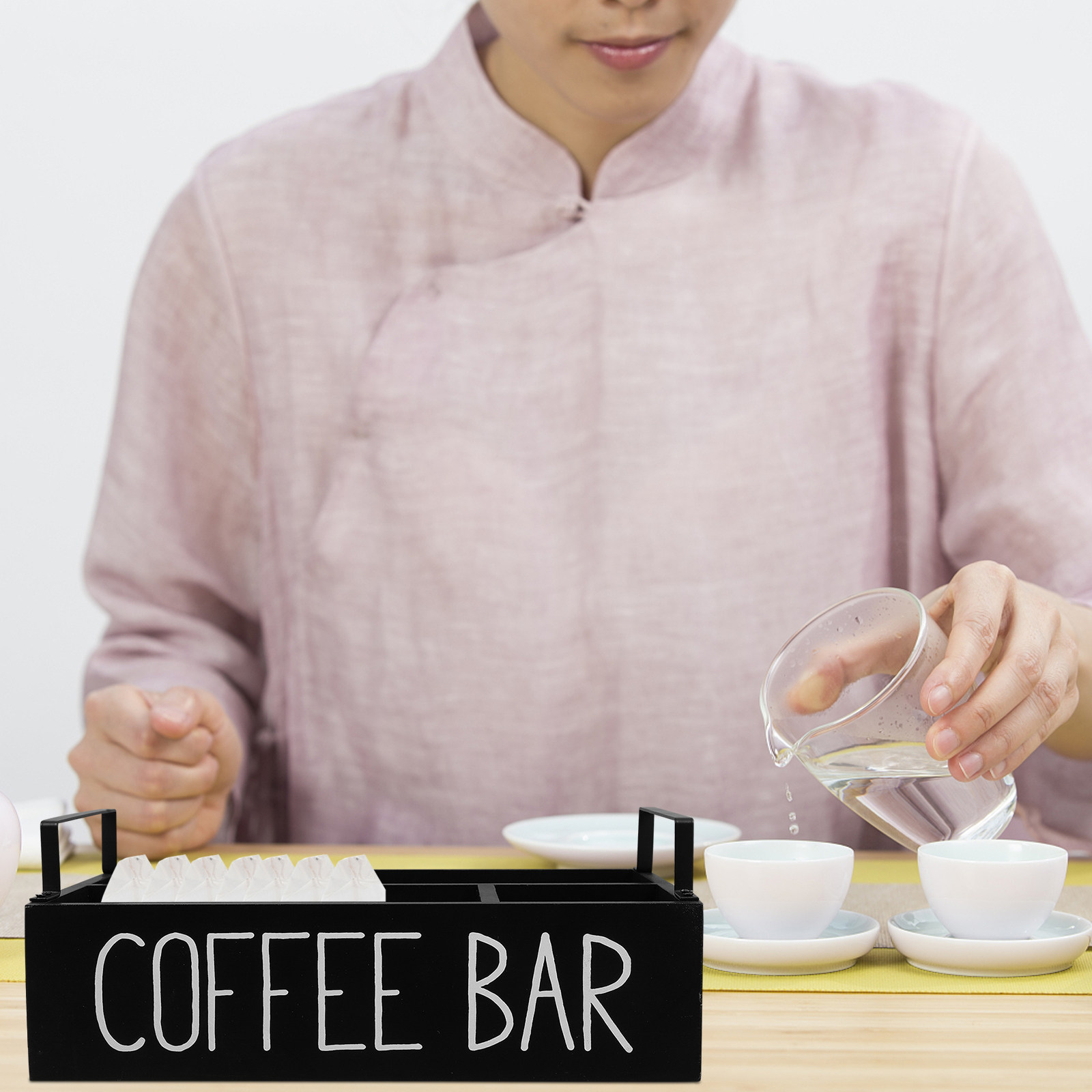 Wooden Tea Bag Organizer Multi - đánh giá và giá Coffee Tea Sugar